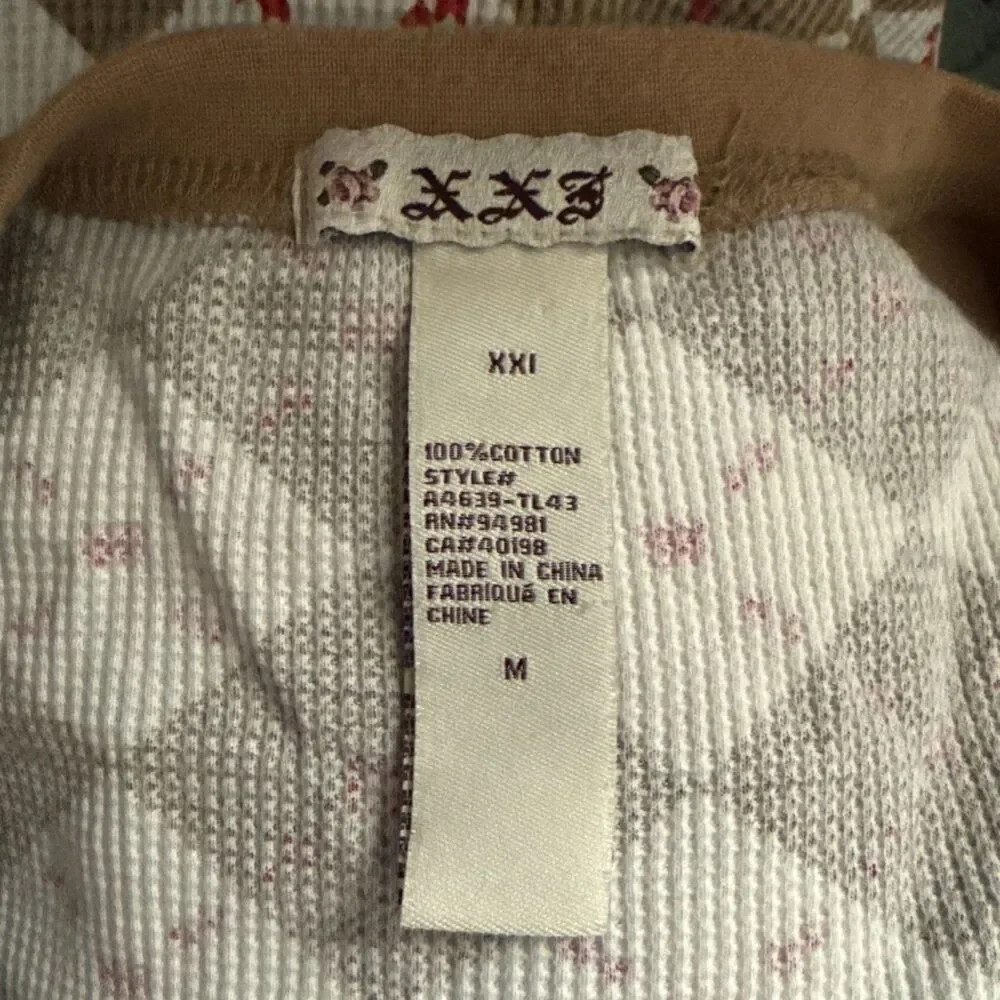 XXI Argyle Thermal Raglan Top - Picture 12 of 13